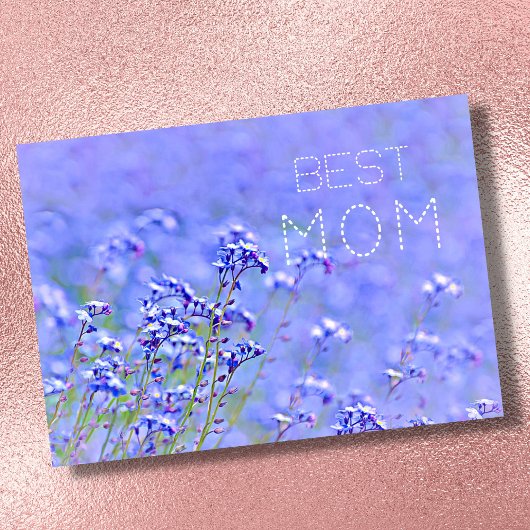 最高のママ 最高のママ パステル エレガント フラワー カード