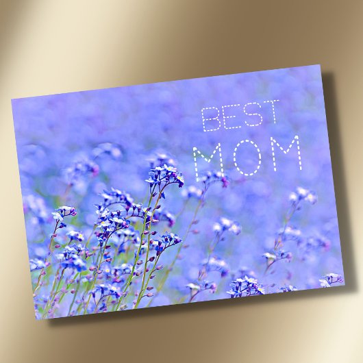 最高のママ 最高のママ パステル エレガント フラワー カード