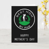 最高のママ 母の日 ゴルフ カード (黄色い花)