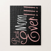 最高のママ!!!母の日 ジグソーパズル (縦)