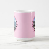 最高のママ 海 アトランティック大西洋 ピンク コーヒーマグカップ (中央)