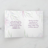 最高のママ、聖書の名言 母の日 カード (内部)