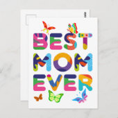 最高のママ 色鮮やか ポストカード (正面/裏面)