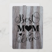 最高のママ 2025 グレーのバーンワッド シーズンカード (正面/裏面)