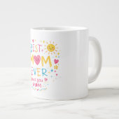 最高のママTシャツ ジャンボコーヒーマグカップ (正面右)