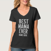 最高のママTシャツ 名前入れ Tシャツ (正面)