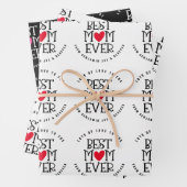 最高のマムームエカスタムバー白黒 ラッピングペーパーシート (インサイチュ)