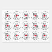 最高のマムームエカスタムバー白黒 ラッピングペーパーシート (正面)