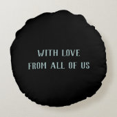 最高のマワーアートカスタム ラウンドクッション (裏面)