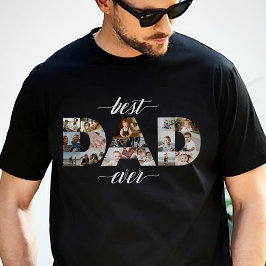 最高のミニマルパパEverパパ18フォトコラージュ トライブレンドTシャツ