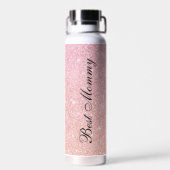 最高のミニマルモミスタイリッシュピンク ウォーターボトル (背面)