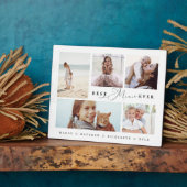 最高のミミへ 家族の写真コラージュ フォトプラーク (側面)