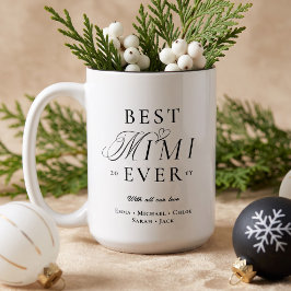 最高のミミへ 愛を込めて クリスマスパーソナルギフト ツートーンマグカップ
