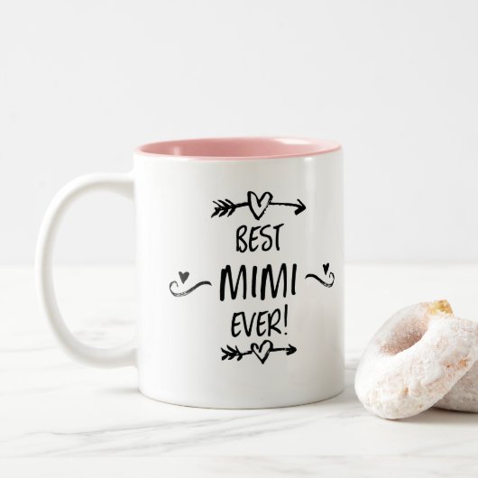 最高のミミ ツートーンマグカップ (ドーナツ)