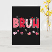 最高のミーム面白い言葉Broあいさつ思春期男子バレンタイン カード (黄色い花)