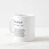 最高のメンターへカスタマイズ式ギフト コーヒーマグカップ (正面左)