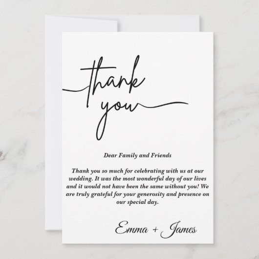 最高のモダンな結婚式のカード 招待状 (正面)