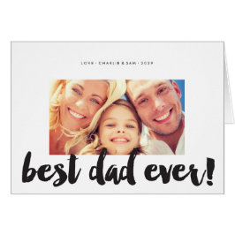 最高のモダンはっきりしたEver Brush Script Photo Card