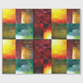 最高のモダンエレガントカラフル抽象芸術テンプレート ラッピングペーパー (フラット)