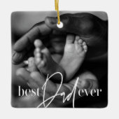 最高のモダンエレガントクラシックシンプルPhoTos Ever Photo セラミックオーナメント (正面)