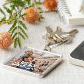 最高のモダンカッコいいEver StitchカスタムPhoto キーホルダー (側面)