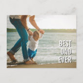 最高のモダンタイポグラフィ写真エレガントパパ ポストカード (正面)