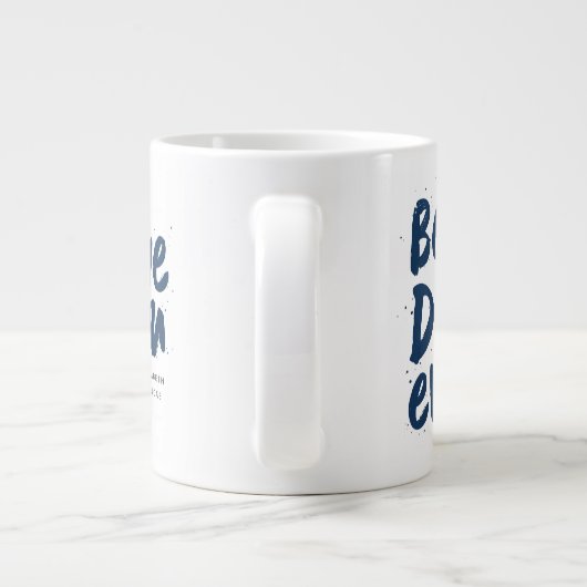 最高のモダンパパが撮影した海軍の父の日 ジャンボコーヒーマグカップ (裏面)