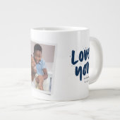 最高のモダンパパが撮影した海軍の父の日 ジャンボコーヒーマグカップ (正面右)