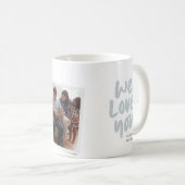 最高のモダンパパのフォトブルー・ファザーズ・デイ コーヒーマグカップ (正面右)