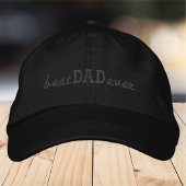 最高のモダンパパエシンプルバタイポグラフィ 刺繍入りキャップ