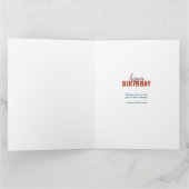 最高のモダンパパエバーフォトコラージュハッピーバースデー カード (内部)