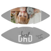 最高のモダンパパグレー写真父の日 アメリカンフットボール (パネル)