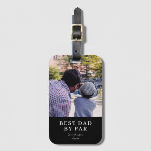 最高のモダンパパバイパーカスタムフォトゴルフギフト ラゲッジタグ