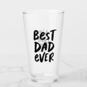 最高のモダンパパ永遠の黒父の日の贈り物 タンブラーグラス (正面)