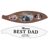 最高のモダンパパ父の日の記念の酒3写真 バスケットボール (パネル)