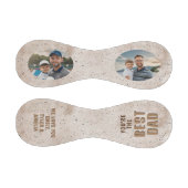 最高のモダンパパ父の日2写真 野球ボール (パネル)