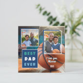 最高のモダンパパ2写真コラージュ父の日 シーズンカード (スタンド正面)