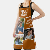 最高のモダンパパ3写真コラージュ父の日 エプロン (インサイチュ)