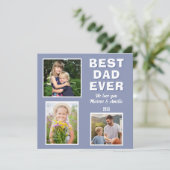 最高のモダンパパ3写真コラージュ父の日 シーズンカード (スタンド正面)