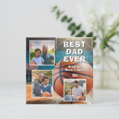 最高のモダンパパ3写真コラージュ父の日 シーズンカード (スタンド正面)