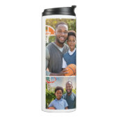 最高のモダンパパ3写真コラージュ父の日 タンブラー (回転左)