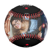 最高のモダンパパ3写真コラージュ父の日 野球ボール (正面)