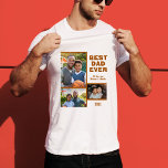 最高のモダンパパ3写真コラージュ父の日 Tシャツ<br><div class="desc">最高のモダンパパEver 3 Photo Collage Father's Day T-Shirt.このTシャツは3枚の写真とモダントレンディーはっきりしたタイポグラフィ、名前、年を持つ。名前、3枚の写真、および年を追加。</div>