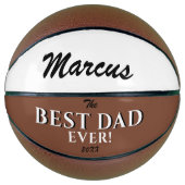 最高のモダンパパ・エバー父の日の形見 バスケットボール (正面)