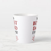 最高のモダンパパ・エバー・ファーザー・デイ カフェラテマグ (正面)