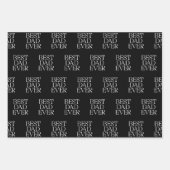 最高のモダンパパ・エバー・父親の日エレガント ラッピングペーパーシート (正面)