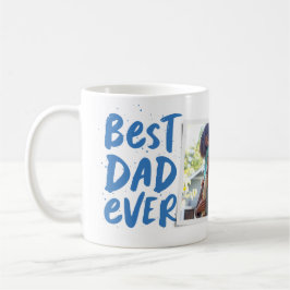 最高のモダンパパever blue photo the Father's Day コーヒーマグカップ