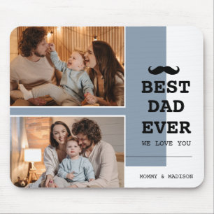 最高のモダンパパEver Father's Day写真 マウスパッド