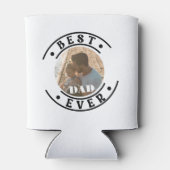 最高のモダンパパEver Father's Day写真 缶クーラー (裏面)