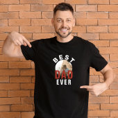 最高のモダンパパEver Father's Day写真Tシャツ Tシャツ